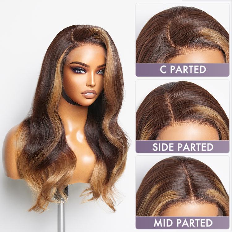 Limited Design | Blonde Ombre Highlights Loose Wave Glueless 5x5 Closure HD Lace Wig