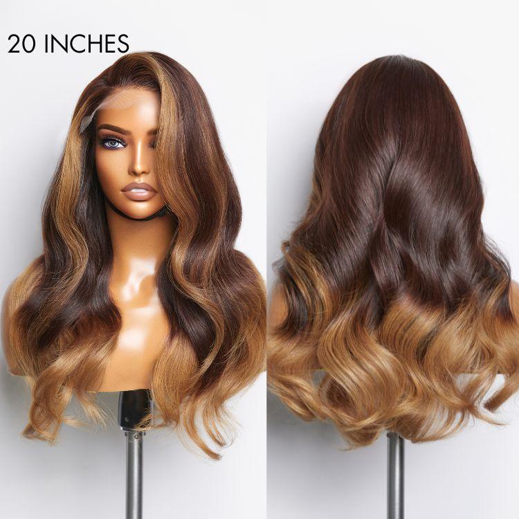 Limited Design | Blonde Ombre Highlights Loose Wave Glueless 5x5 Closure HD Lace Wig