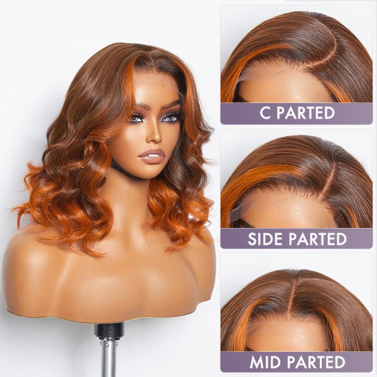 Limited Design | Ginger Highlight Ombre Loose Wave Glueless 5x5 Closure HD Lace Wig