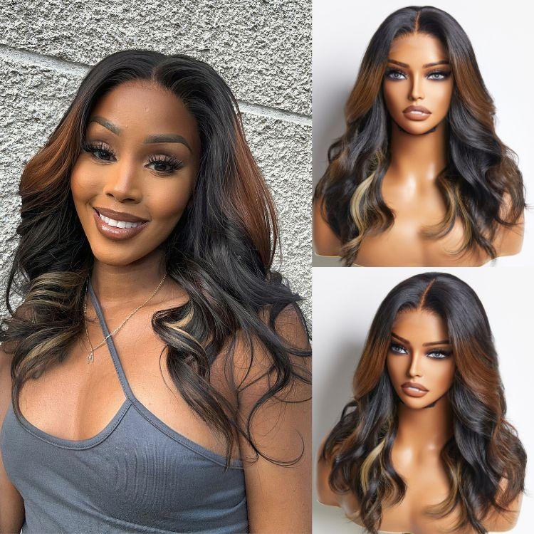 Limited Design | Combo Highlight Loose Wave Glueless 5x5 Closure HD Lace Wig