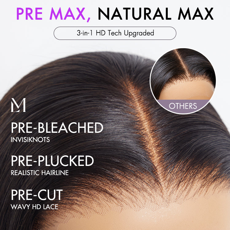 Crazy preMax Wigs | Super Natural Hairline Loose Body Wave Glueless 13x4 HD Lace Wig  180% density