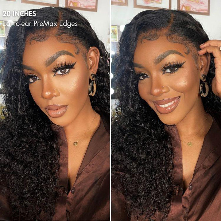 VIP DAY ONLY | PreMax Wigs | Ear to Ear Super Natural Hairline Deep Wave Glueless 5x5 Upgraded Lace Front Long Curly Wig Pre-plucked