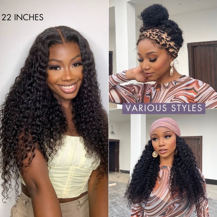 Crazy PreMax Wigs | Natural Hairline Water Wave Glueless 5x5 Closure Lace Long Curly Wig Breathable Cap