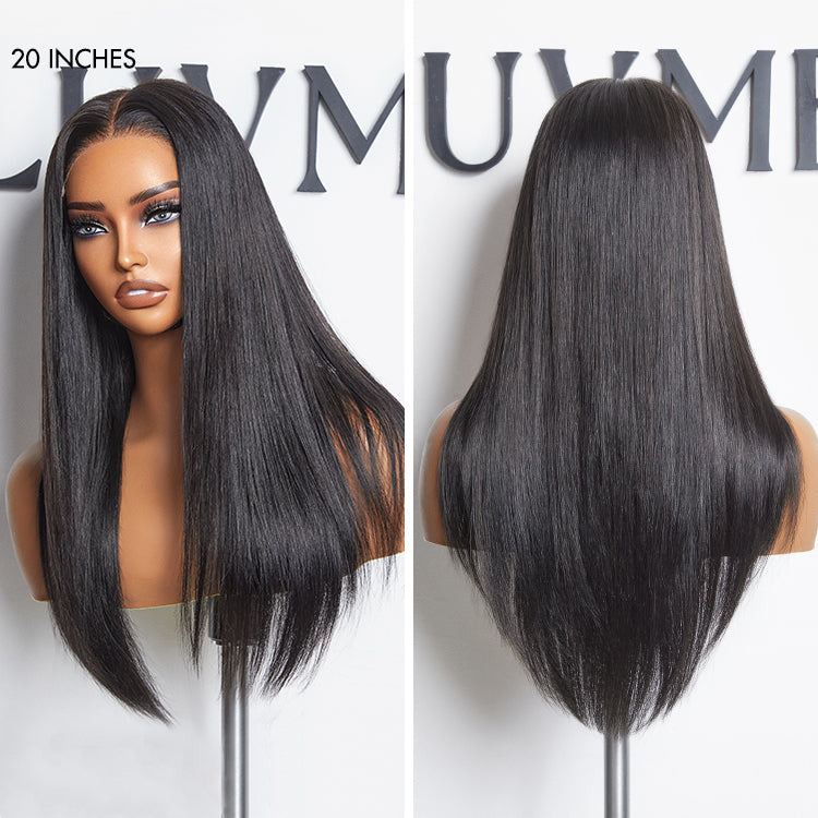 VIP Price | AiryFit™ Scalp Care Wigs | Silky Straight Middle Part Glueless 5x5 Closure Pre-Cut Lace Long Wig