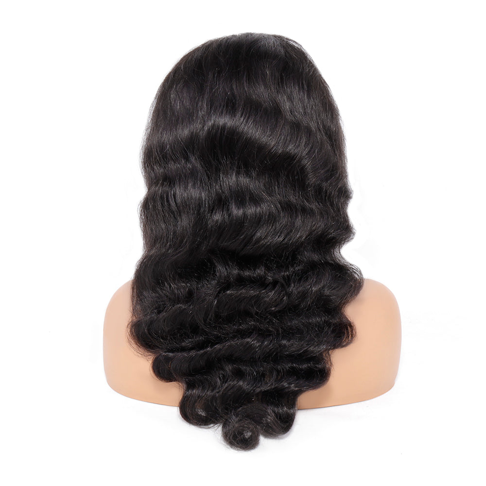 13x6 Loose Wave Lace Front Wigs Brazilian Curly Human Hair Lace Frontal Wig Glueless Heat Resistant with Natural Hairline for Black Women