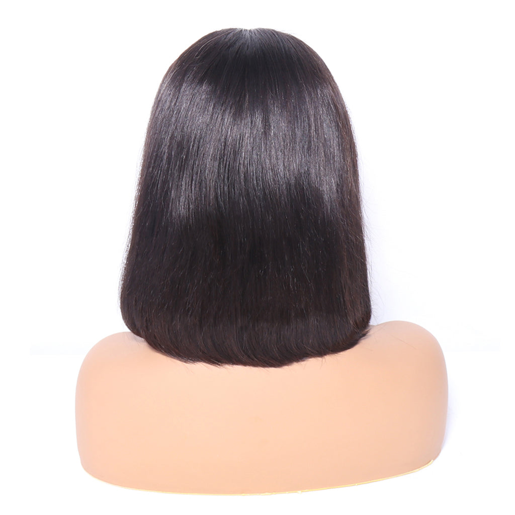 Aosun 13x4 Bob Wig Human Hair Front Lace Brazilian Straight Hair Free Shipping