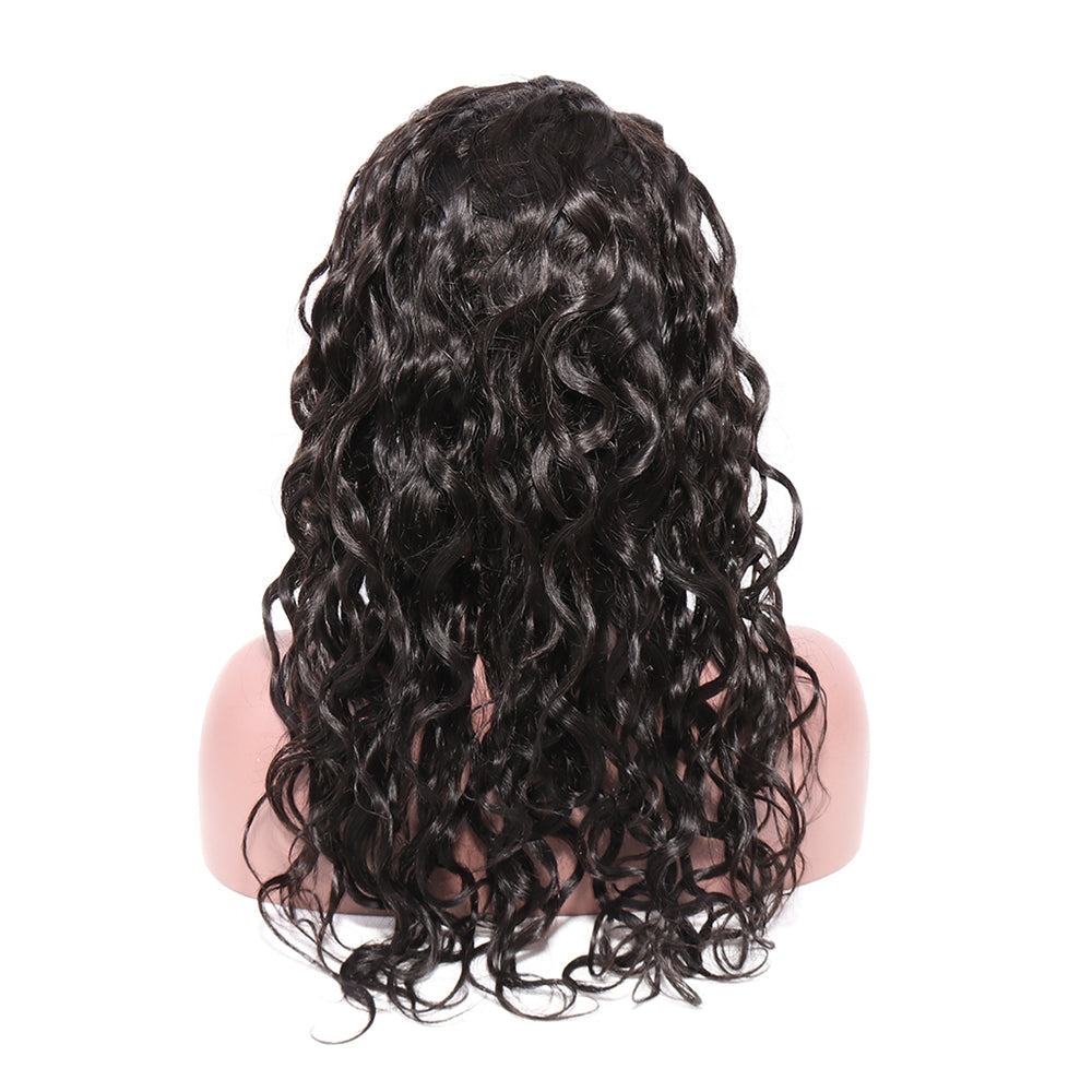 100% Human Hair Wigs for Black Women 13x4 Natural Water Wave Lace Front Wigs Human Hair with Baby Hair Pre Plucked 200% Density