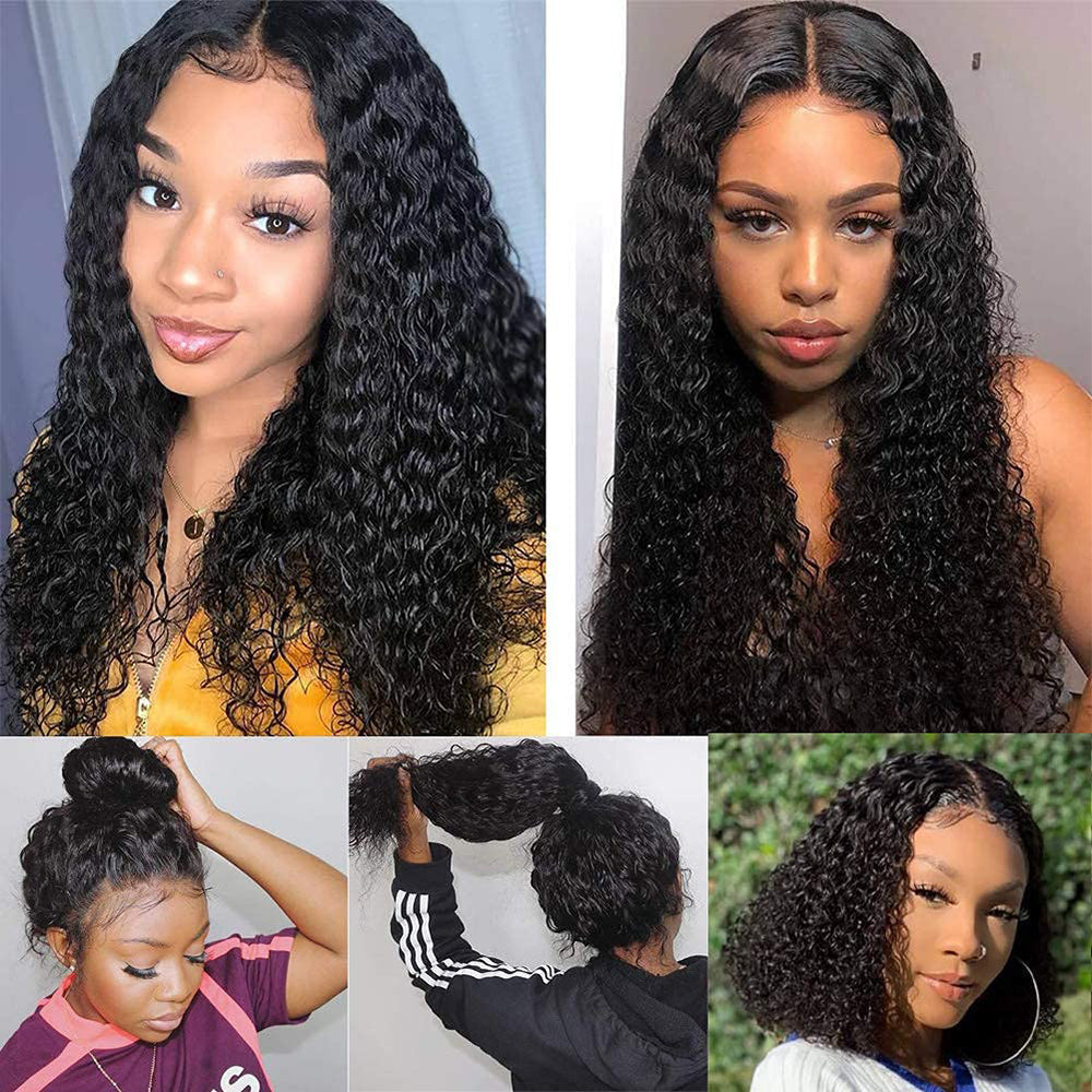 100% Unprocessed Virgin Hair Italian Curly Full Lace Wig Pre Plucked Wet and Wavy Human Hair Wig Glueless Italian Wave Lace Wigs