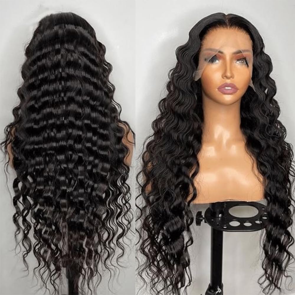 Wig Slayer HD LACE 13x6 Full Frontal Wigs Deep Wave 180% Glueless 13x6 HD Lace Front Wigs Skinlike HD Lace 13x4 Lace Frontal Wigs BOLLEDBYSARAH